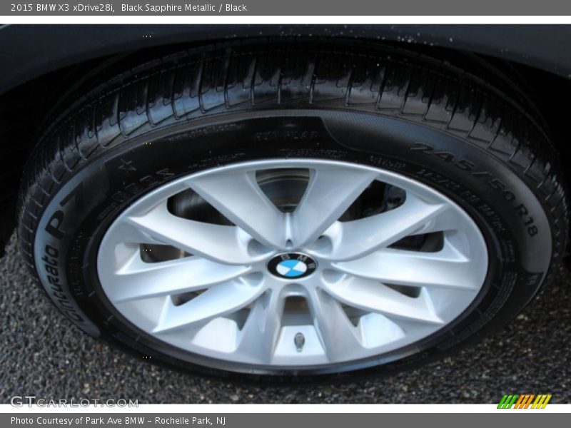 Black Sapphire Metallic / Black 2015 BMW X3 xDrive28i