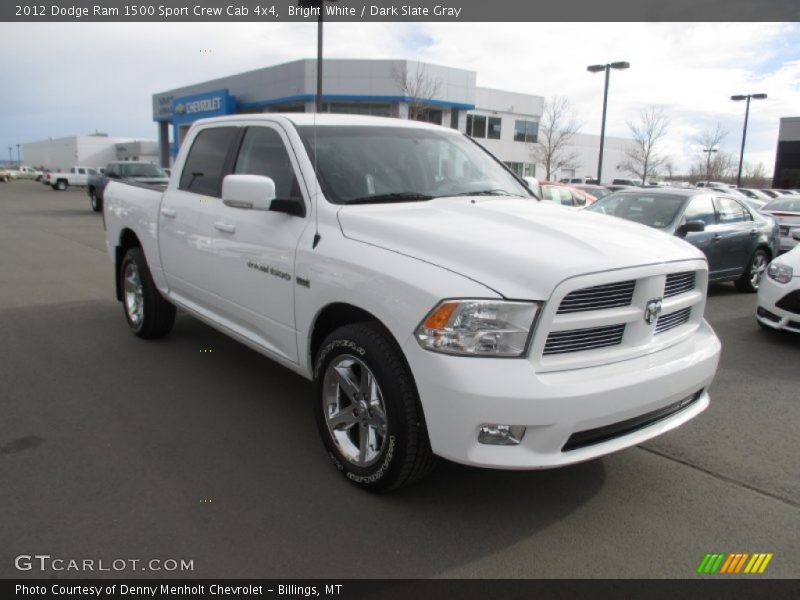 Bright White / Dark Slate Gray 2012 Dodge Ram 1500 Sport Crew Cab 4x4