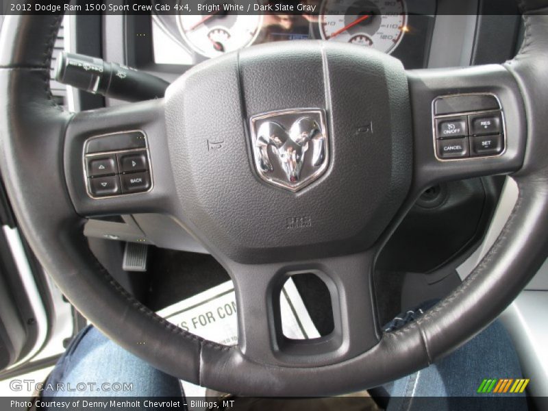 Bright White / Dark Slate Gray 2012 Dodge Ram 1500 Sport Crew Cab 4x4