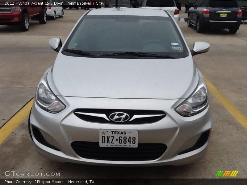 Ironman Silver / Gray 2012 Hyundai Accent GS 5 Door