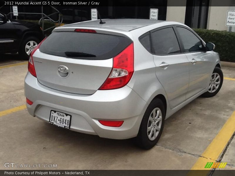 Ironman Silver / Gray 2012 Hyundai Accent GS 5 Door