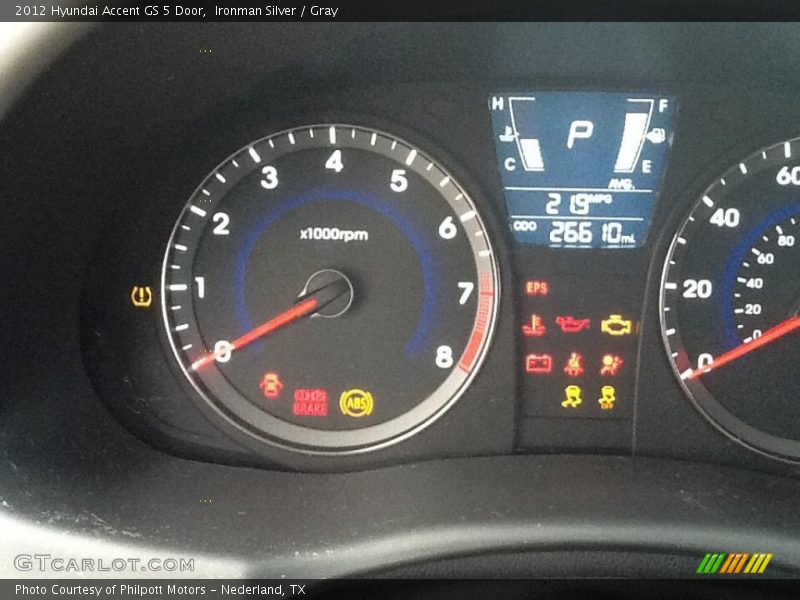 Ironman Silver / Gray 2012 Hyundai Accent GS 5 Door