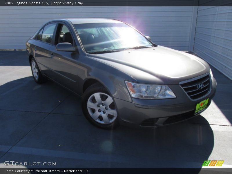 Bright Silver / Gray 2009 Hyundai Sonata GLS