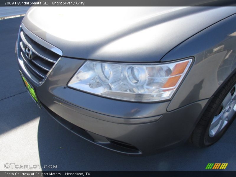 Bright Silver / Gray 2009 Hyundai Sonata GLS