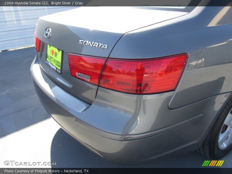 Bright Silver / Gray 2009 Hyundai Sonata GLS