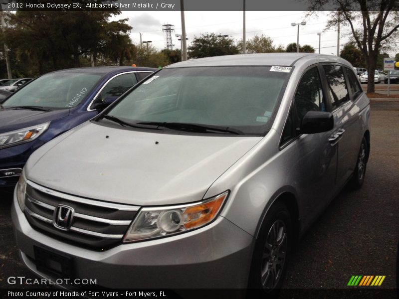 Alabaster Silver Metallic / Gray 2012 Honda Odyssey EX