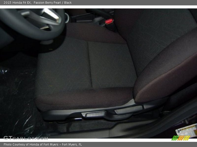 Passion Berry Pearl / Black 2015 Honda Fit EX