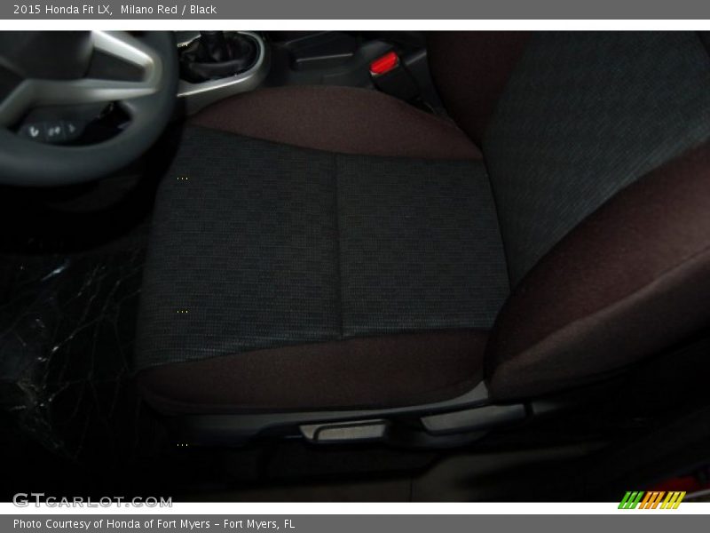 Milano Red / Black 2015 Honda Fit LX