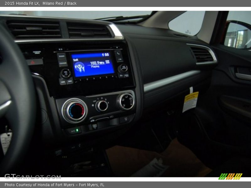 Milano Red / Black 2015 Honda Fit LX