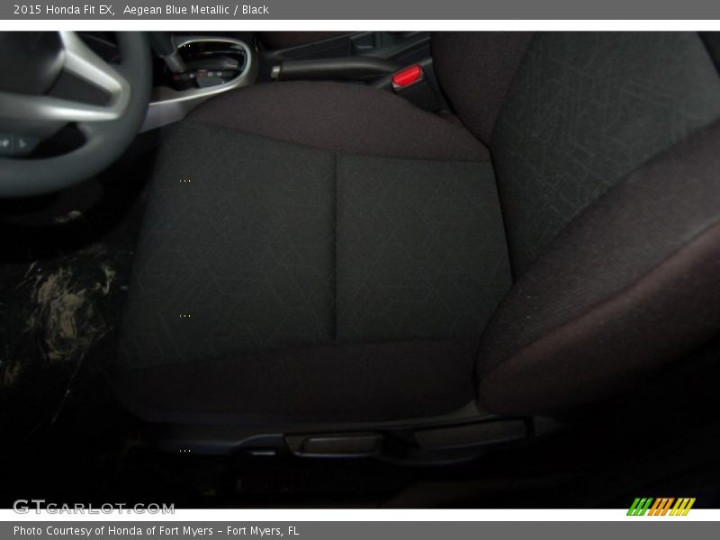 Aegean Blue Metallic / Black 2015 Honda Fit EX