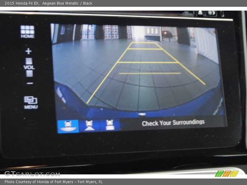 Aegean Blue Metallic / Black 2015 Honda Fit EX