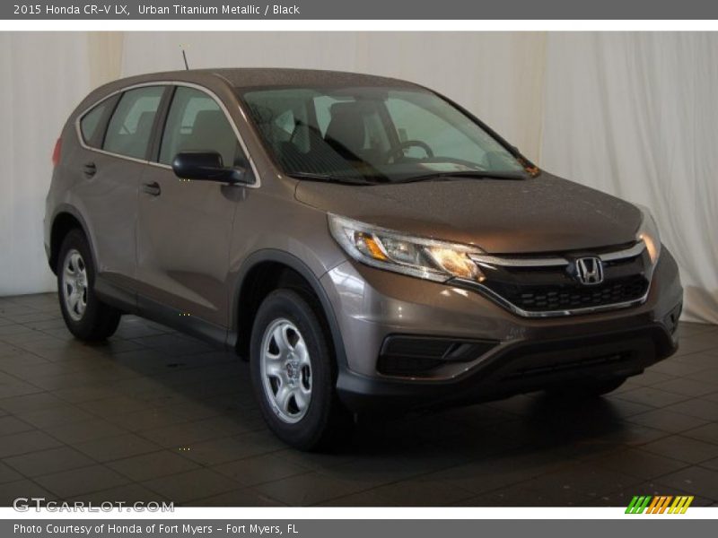 Urban Titanium Metallic / Black 2015 Honda CR-V LX