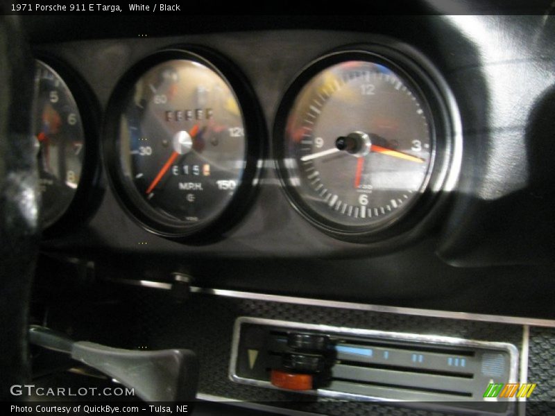 White / Black 1971 Porsche 911 E Targa