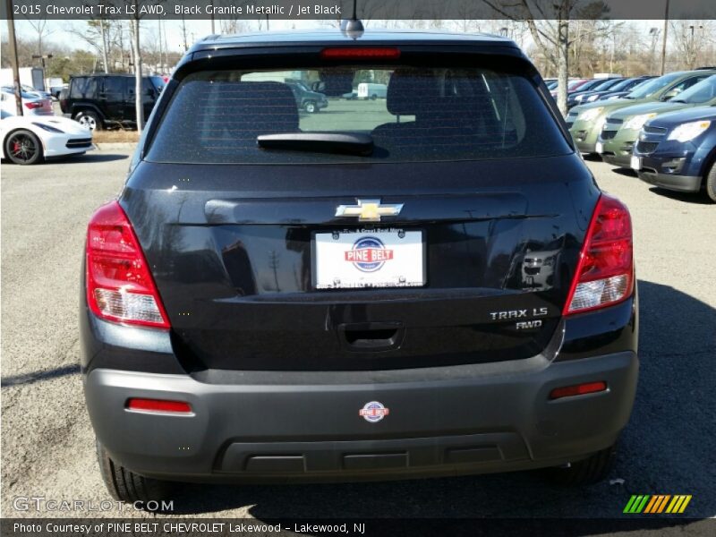Black Granite Metallic / Jet Black 2015 Chevrolet Trax LS AWD