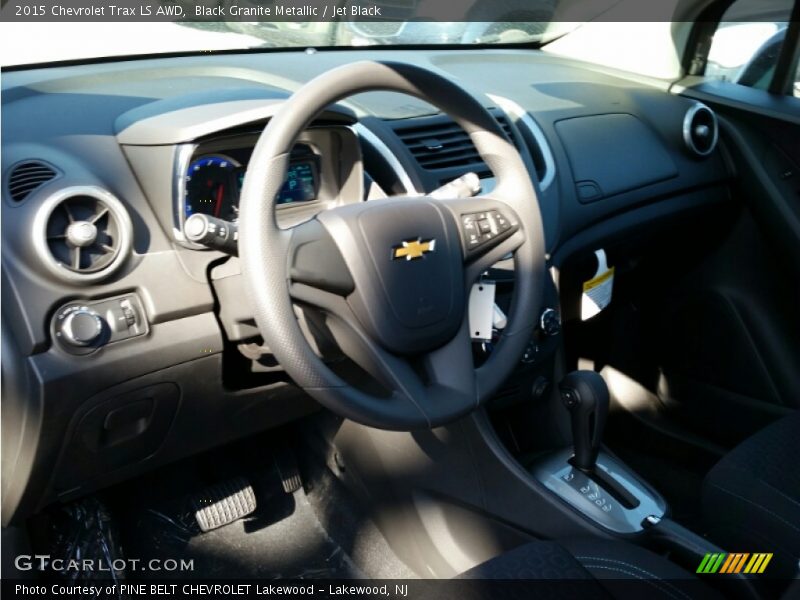Black Granite Metallic / Jet Black 2015 Chevrolet Trax LS AWD