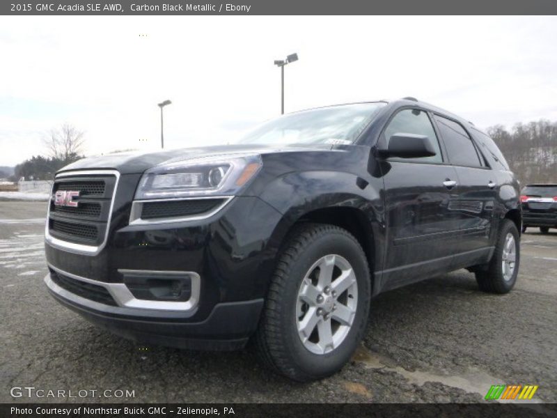 Carbon Black Metallic / Ebony 2015 GMC Acadia SLE AWD