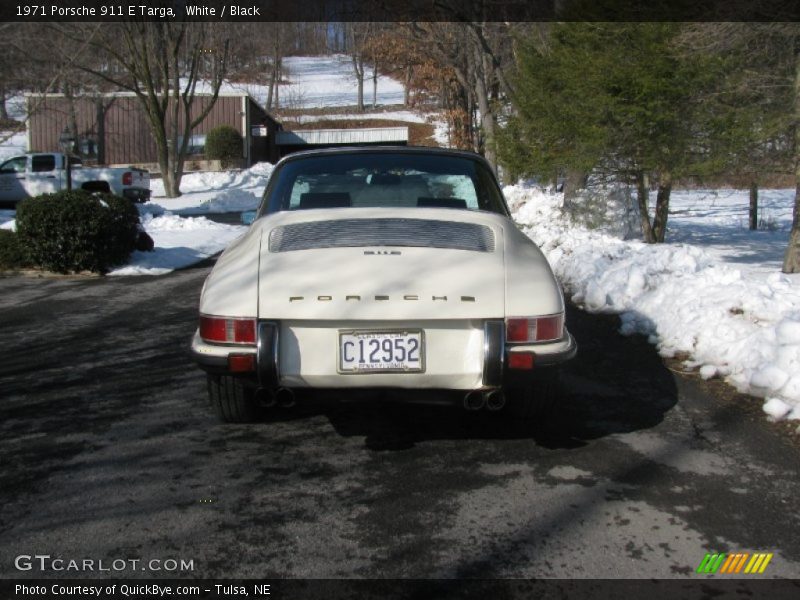 White / Black 1971 Porsche 911 E Targa