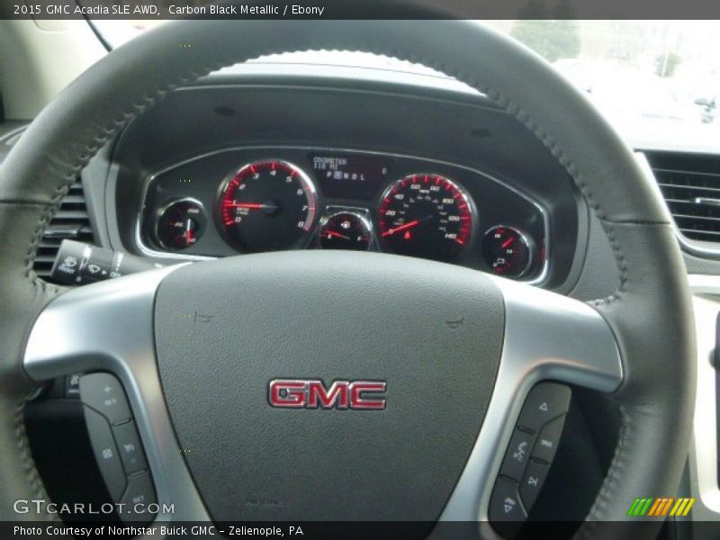 Carbon Black Metallic / Ebony 2015 GMC Acadia SLE AWD