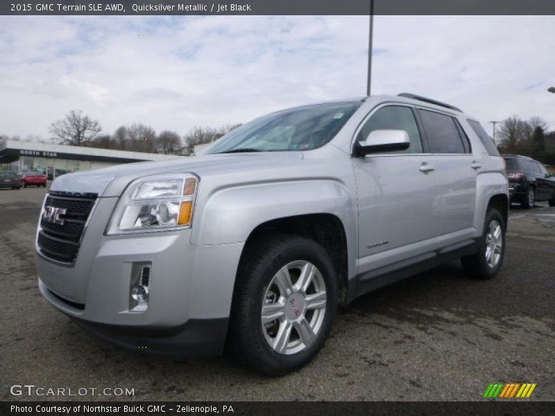 Quicksilver Metallic / Jet Black 2015 GMC Terrain SLE AWD