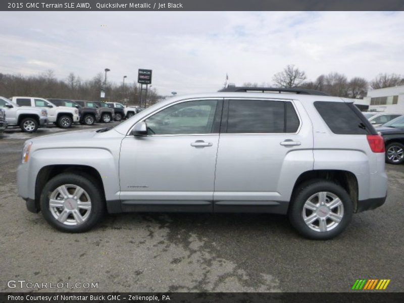 Quicksilver Metallic / Jet Black 2015 GMC Terrain SLE AWD
