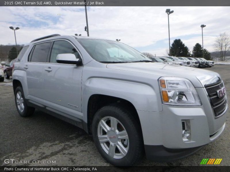 Quicksilver Metallic / Jet Black 2015 GMC Terrain SLE AWD