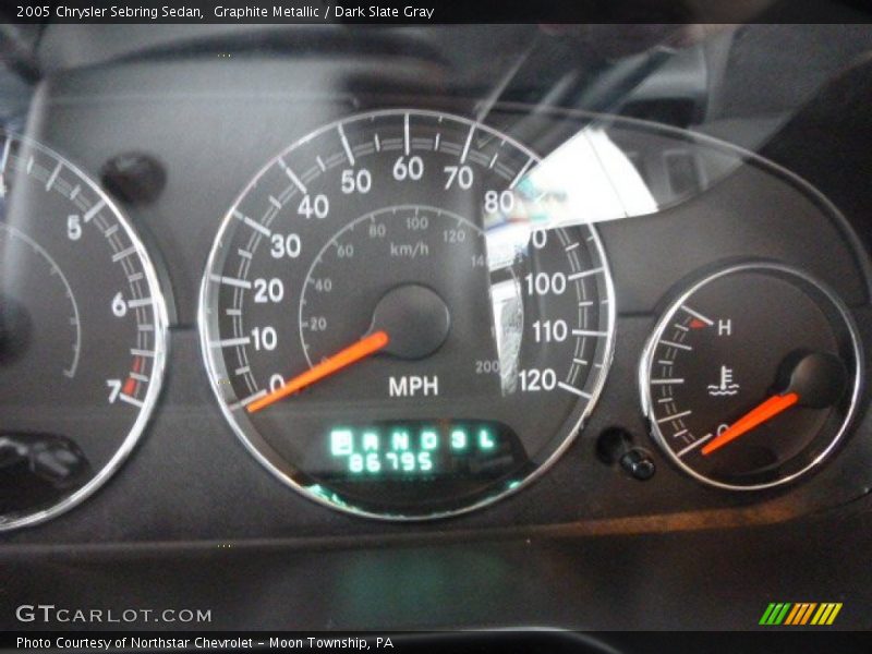 Graphite Metallic / Dark Slate Gray 2005 Chrysler Sebring Sedan