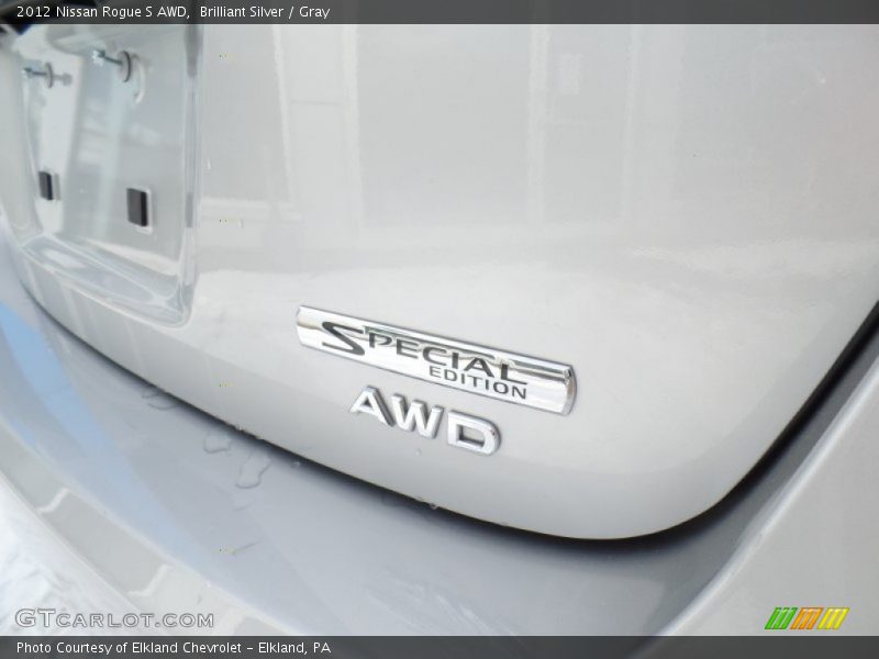 Brilliant Silver / Gray 2012 Nissan Rogue S AWD