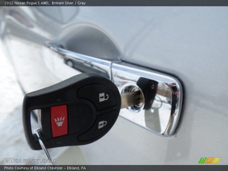 Brilliant Silver / Gray 2012 Nissan Rogue S AWD
