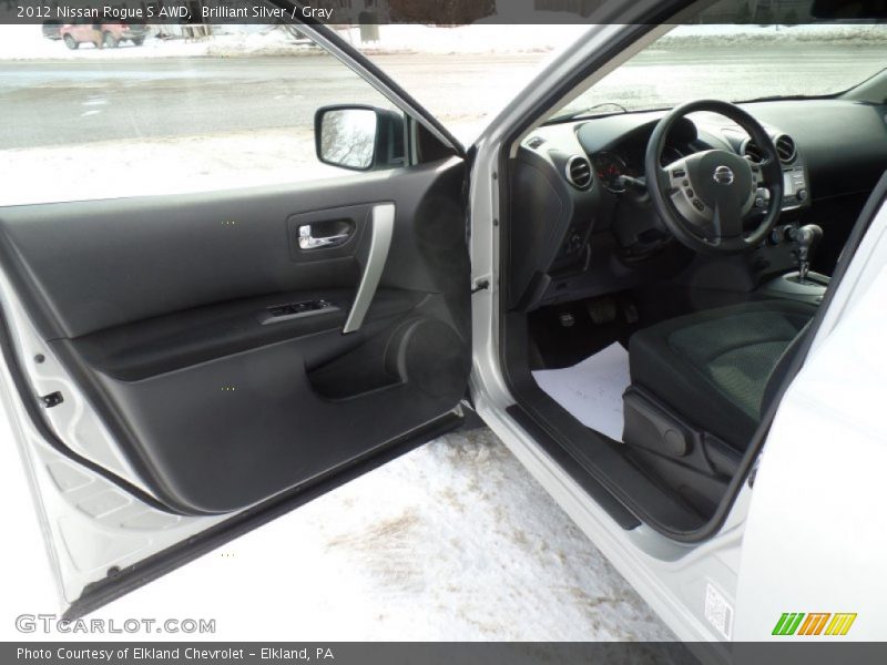 Brilliant Silver / Gray 2012 Nissan Rogue S AWD