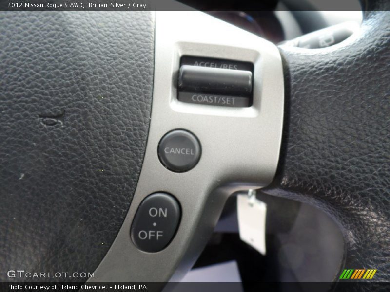 Brilliant Silver / Gray 2012 Nissan Rogue S AWD