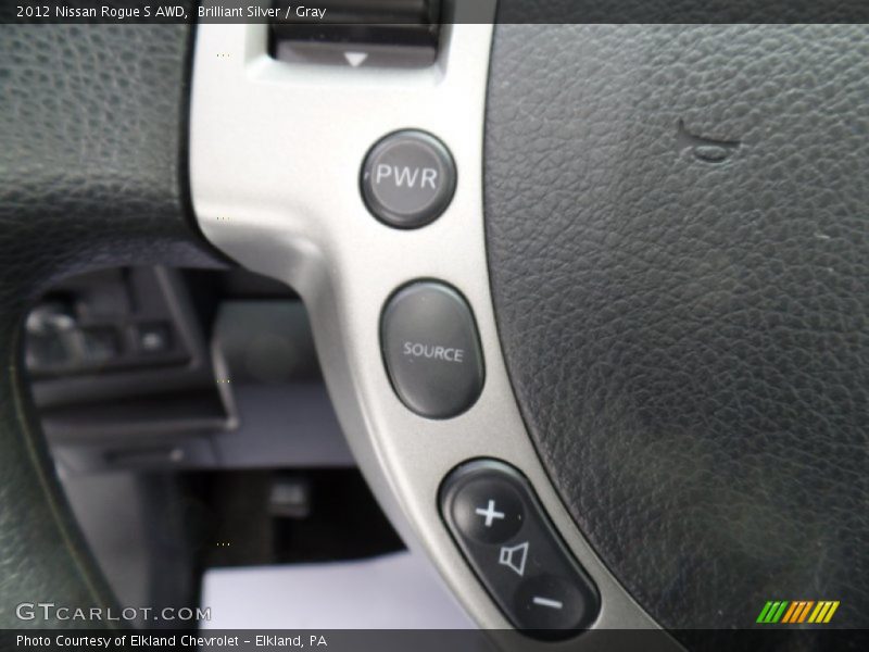 Brilliant Silver / Gray 2012 Nissan Rogue S AWD