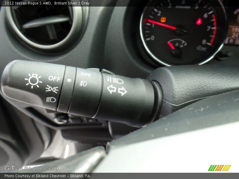 Brilliant Silver / Gray 2012 Nissan Rogue S AWD