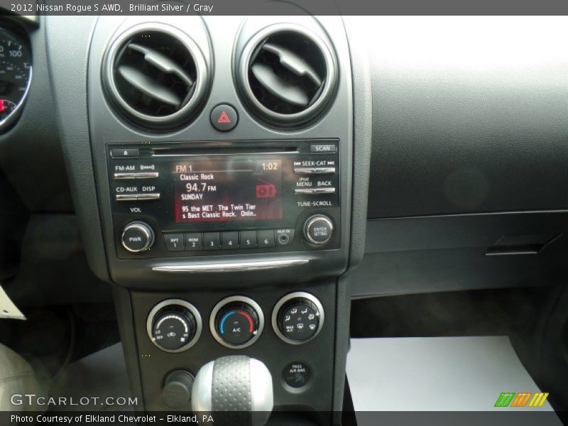 Brilliant Silver / Gray 2012 Nissan Rogue S AWD
