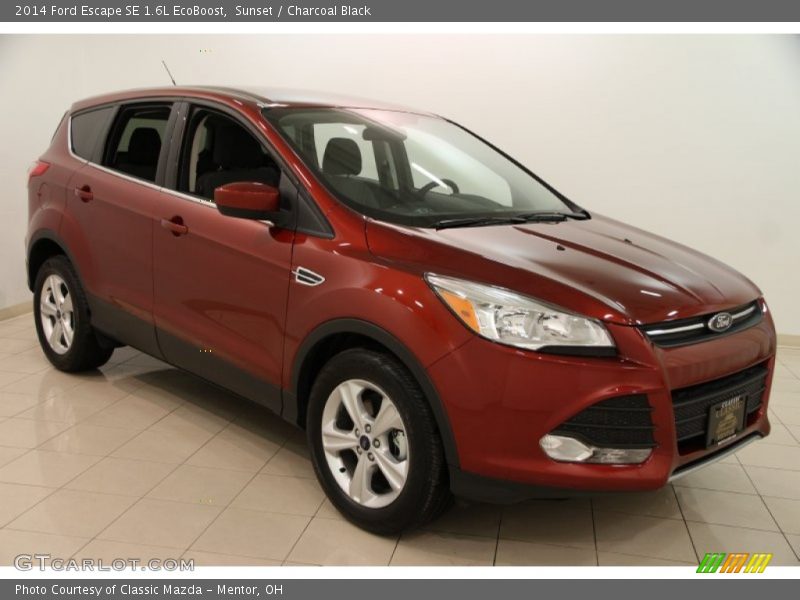 Sunset / Charcoal Black 2014 Ford Escape SE 1.6L EcoBoost