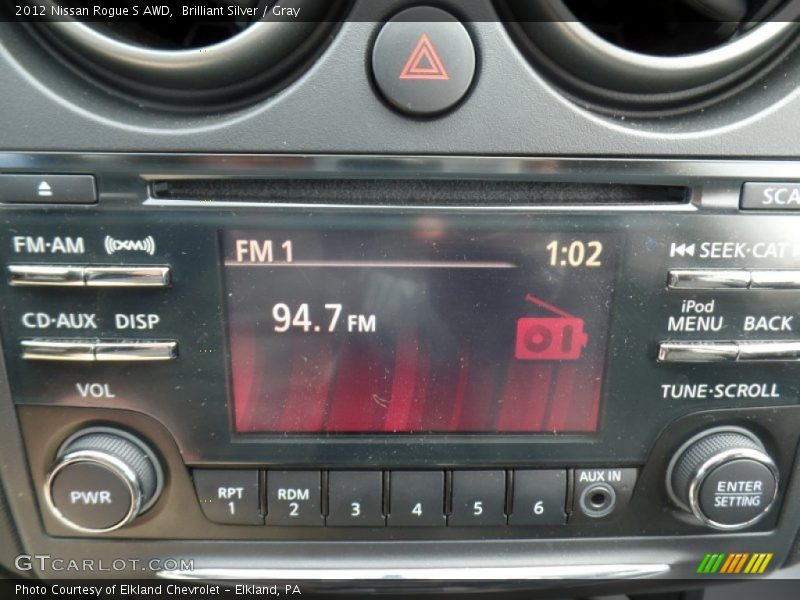 Brilliant Silver / Gray 2012 Nissan Rogue S AWD