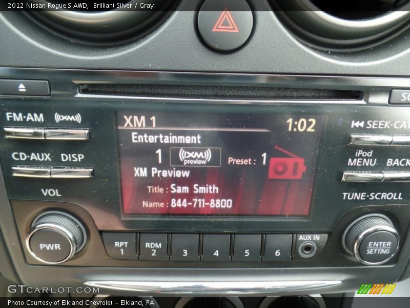 Brilliant Silver / Gray 2012 Nissan Rogue S AWD