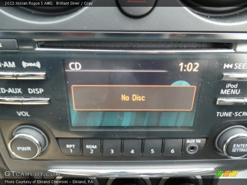 Brilliant Silver / Gray 2012 Nissan Rogue S AWD