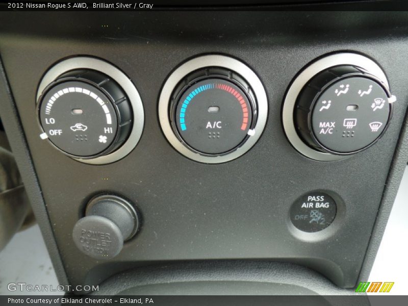 Brilliant Silver / Gray 2012 Nissan Rogue S AWD