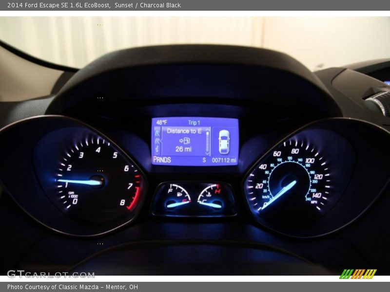Sunset / Charcoal Black 2014 Ford Escape SE 1.6L EcoBoost
