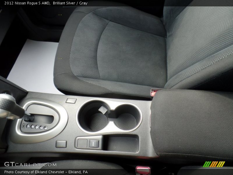 Brilliant Silver / Gray 2012 Nissan Rogue S AWD