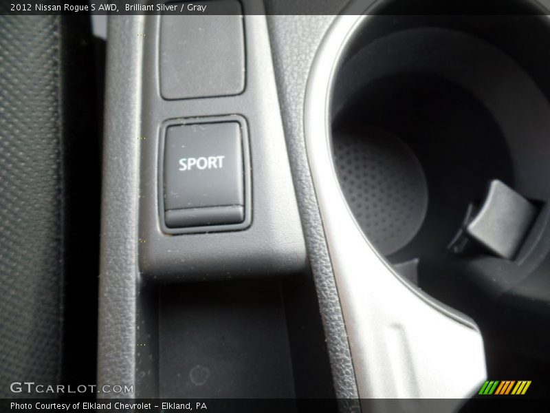 Brilliant Silver / Gray 2012 Nissan Rogue S AWD