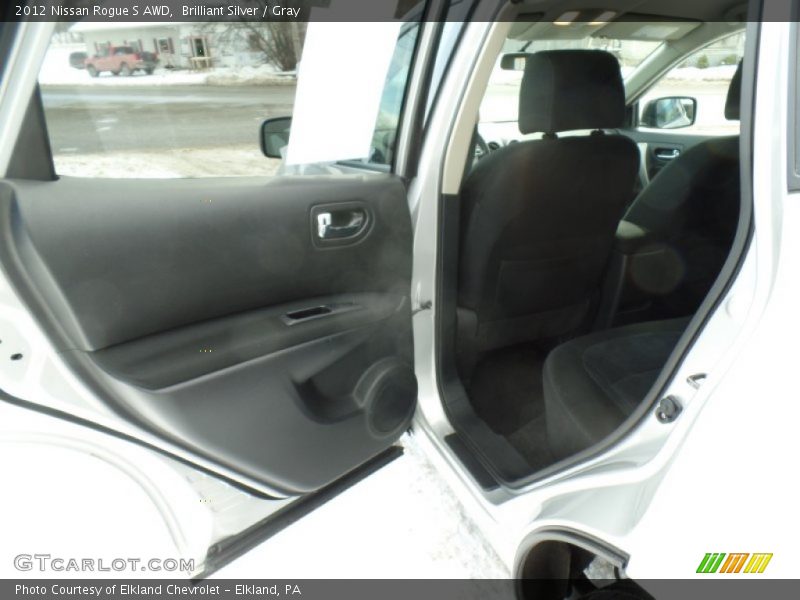 Brilliant Silver / Gray 2012 Nissan Rogue S AWD