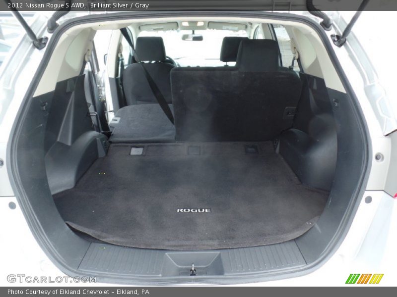Brilliant Silver / Gray 2012 Nissan Rogue S AWD