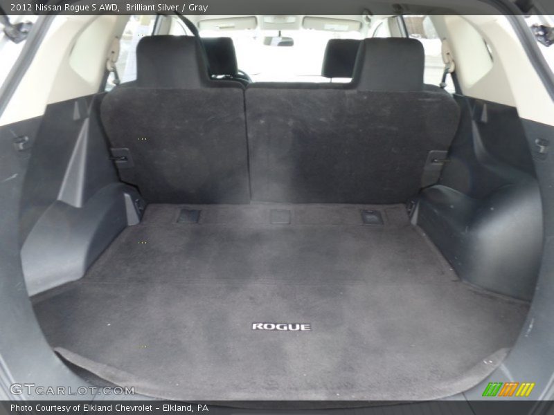 Brilliant Silver / Gray 2012 Nissan Rogue S AWD