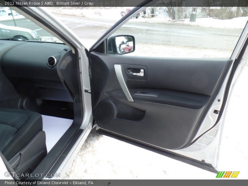 Brilliant Silver / Gray 2012 Nissan Rogue S AWD