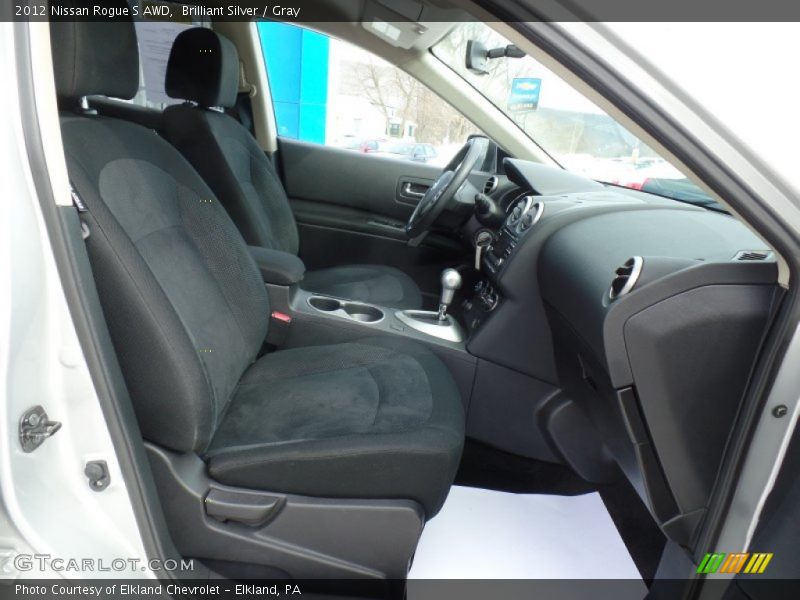 Brilliant Silver / Gray 2012 Nissan Rogue S AWD