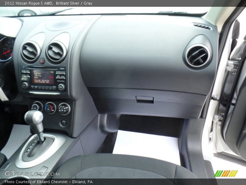 Brilliant Silver / Gray 2012 Nissan Rogue S AWD