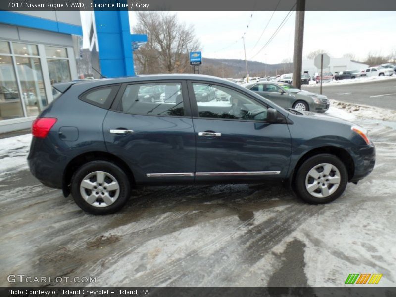 Graphite Blue / Gray 2012 Nissan Rogue S AWD