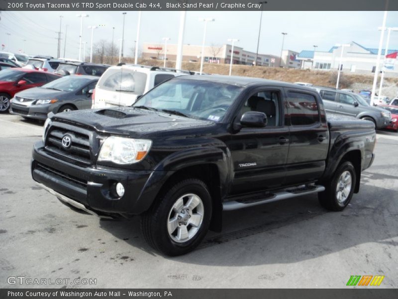Black Sand Pearl / Graphite Gray 2006 Toyota Tacoma V6 TRD Sport Double Cab 4x4