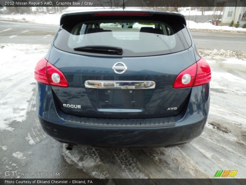 Graphite Blue / Gray 2012 Nissan Rogue S AWD